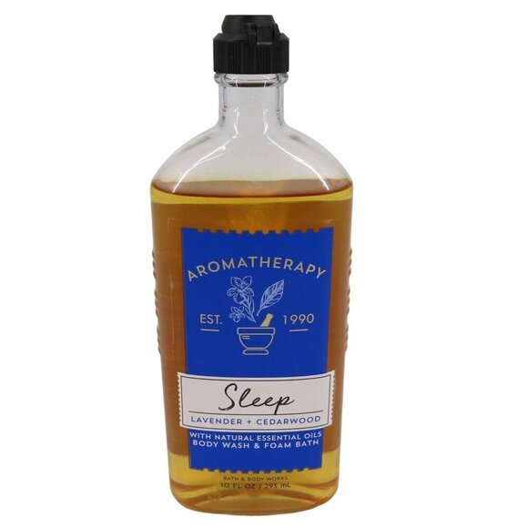 Bath and Body Works Aromatherapy SLEEP Lavender Cedarwood Body Wash Foam Bath